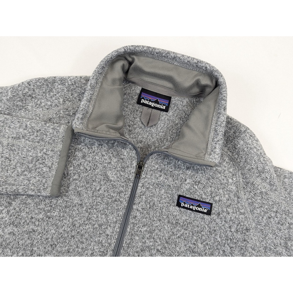 Patagonia 1/4 Zip Fleece Sweater Womens Medium M Gray Hiking Outdoor Better